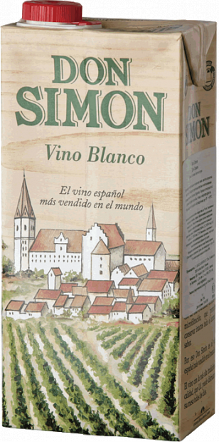 Вино Don Simon белое сухое 1 л