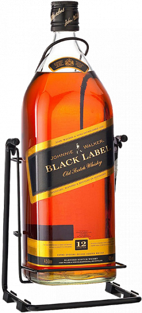 Виски Johnnie Walker Black Label, на подставке "качели" 4.5 л