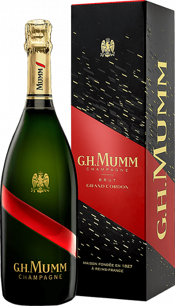Игристое вино G.H.Mumm Grand Cordon, в подарочной упаковке 0.75 л