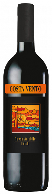 Вино Costa Vento красное полусладкое 0.75 л