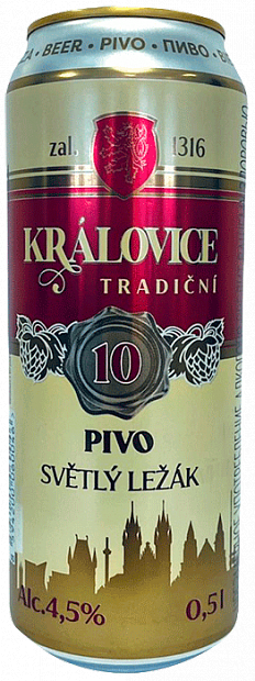 Светлое пиво Kralovice Tradicni 10 Svetly Lezak 0.5 л