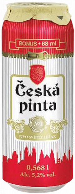Светлое пиво Ceska Pinta №1 Svetly Lezak 0.568 л