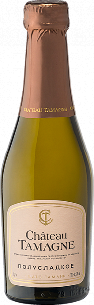 Игристое вино Шато Тамань белое полусладкое 0.2 л